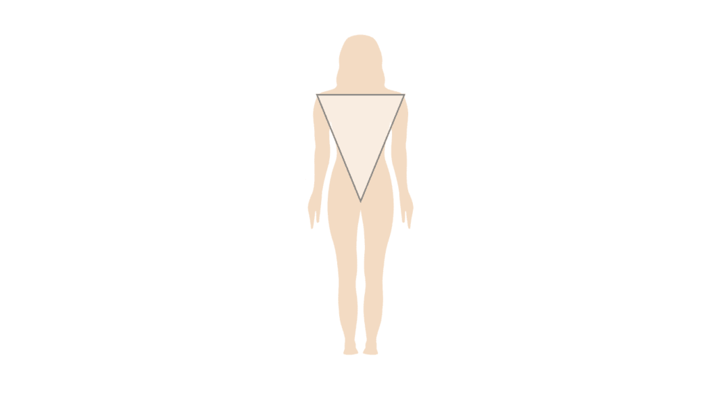 نمونه فرم بدنی مثلث وارونه