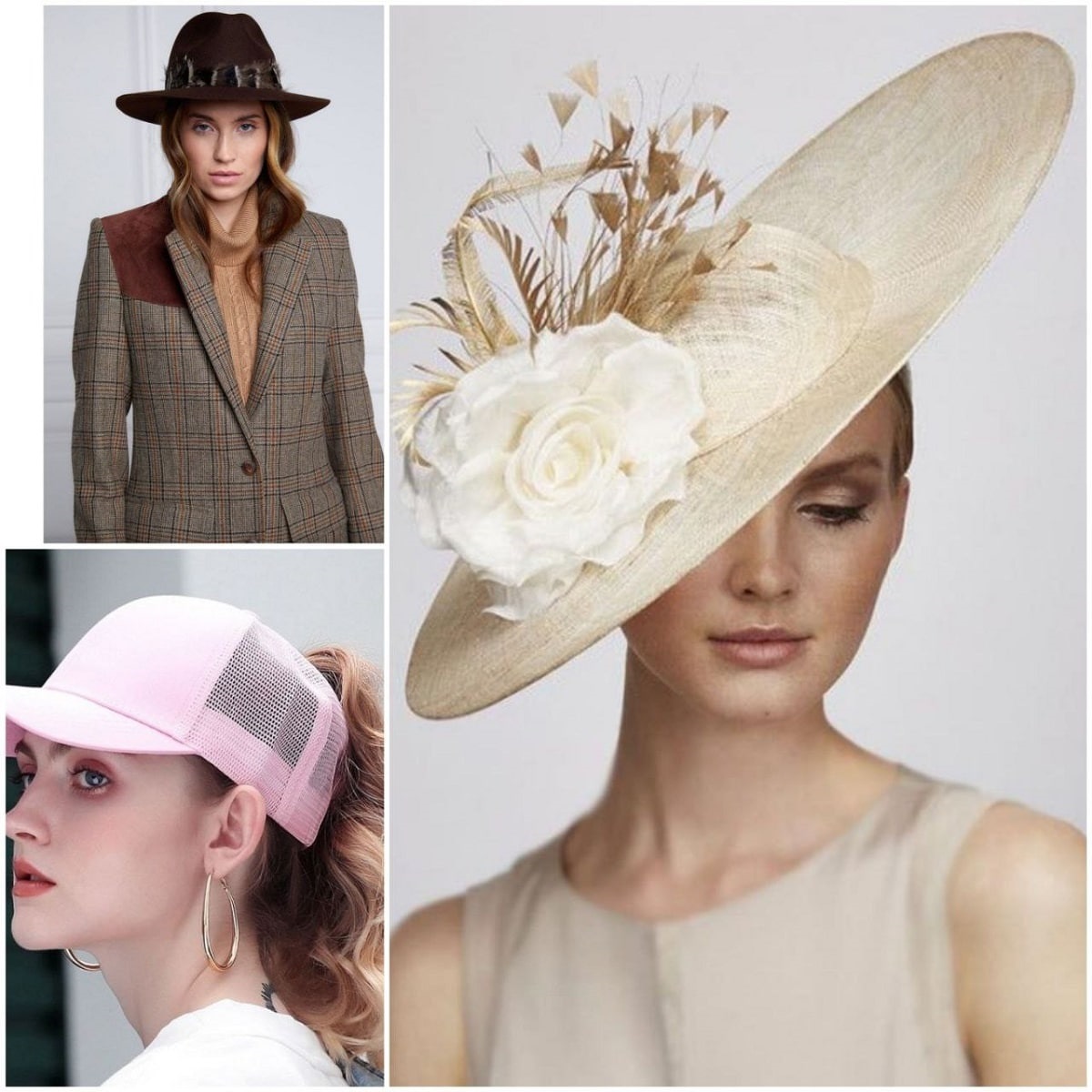 انواع کلاه های تابستانه زنانه