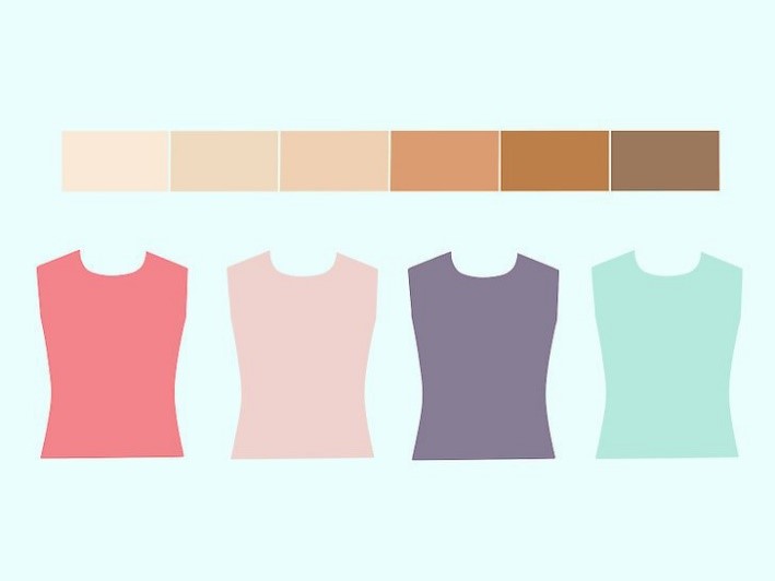 با توجه به رنگ پوست لباس‌های خود را انتخاب کنید