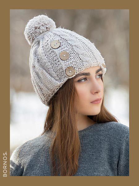 زمستانی کلاه رو گوشی زنانه 30100