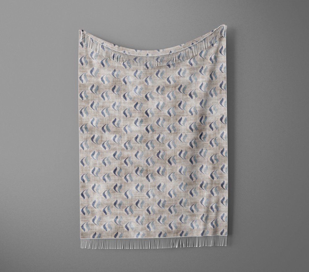 شال مبل ریش دار sofa shawl 121