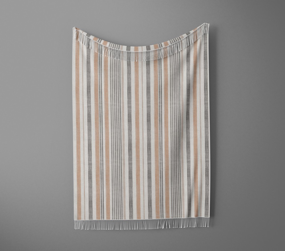شال مبل ریش دار sofa shawl 142