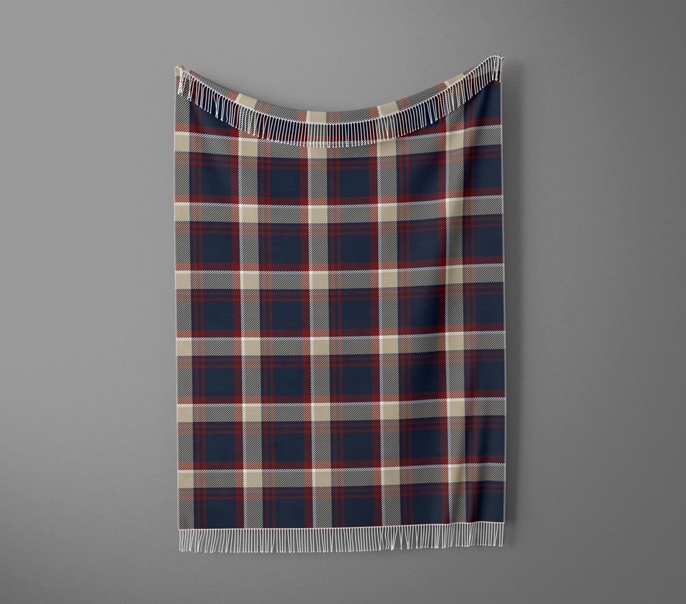 شال مبل ریش دار sofa shawl 143