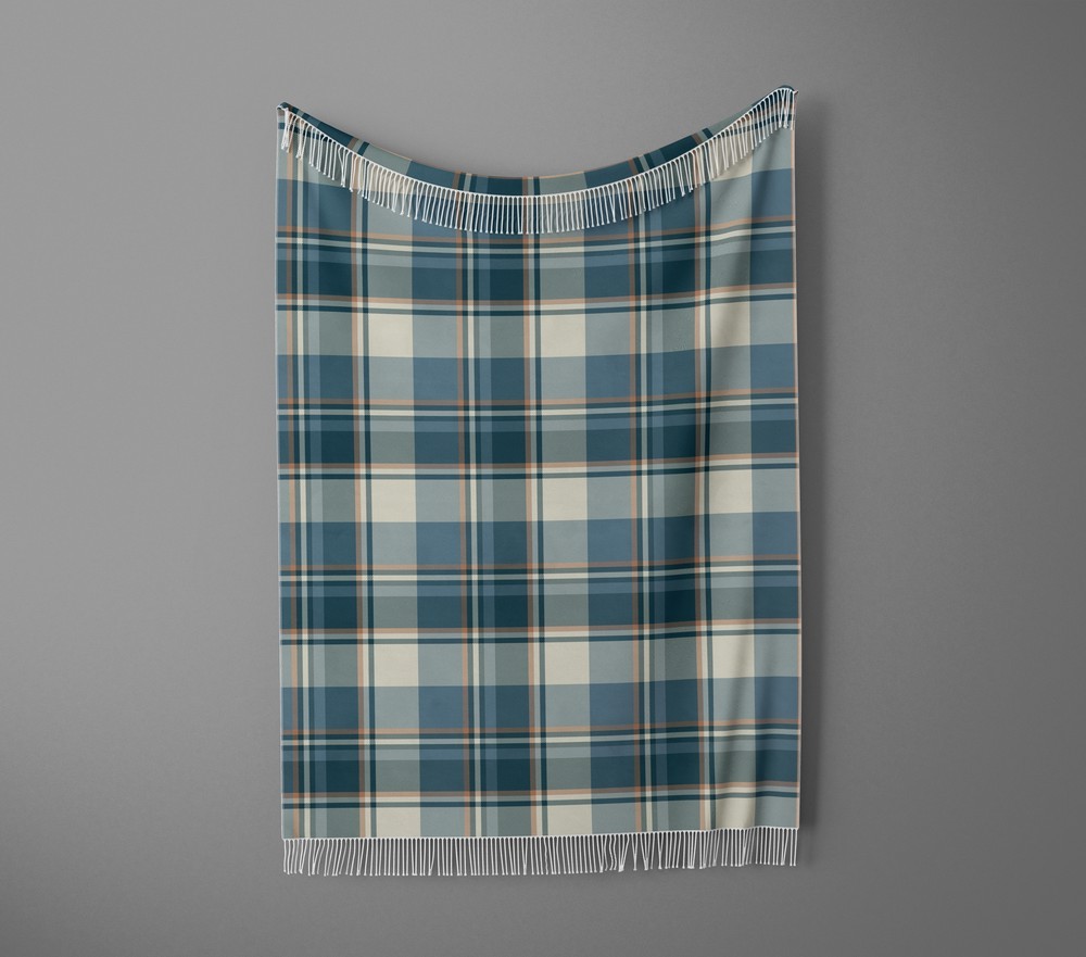 شال مبل ریش دار sofa shawl 158