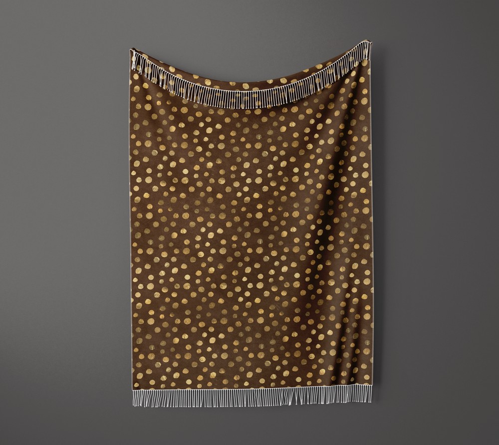 شال مبل ریش دار sofa shawl 340