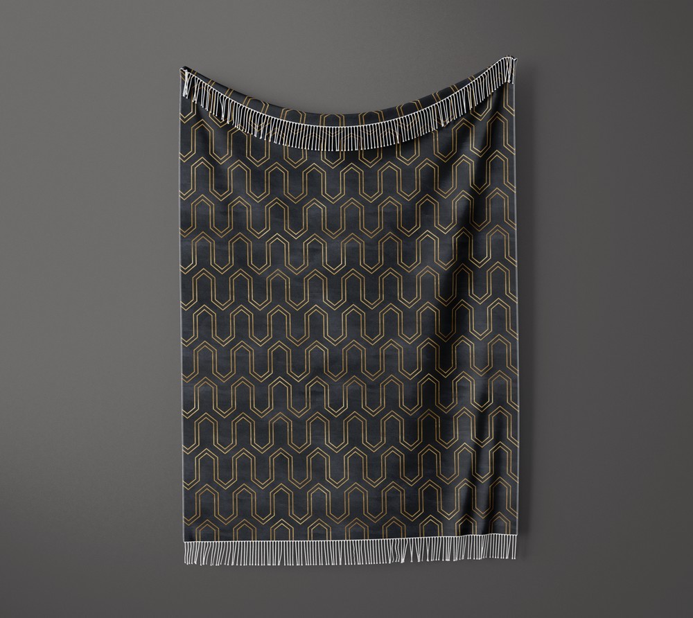 شال مبل ریش دار sofa shawl 88