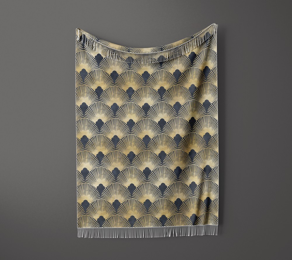 شال مبل ریش دار sofa shawl 92