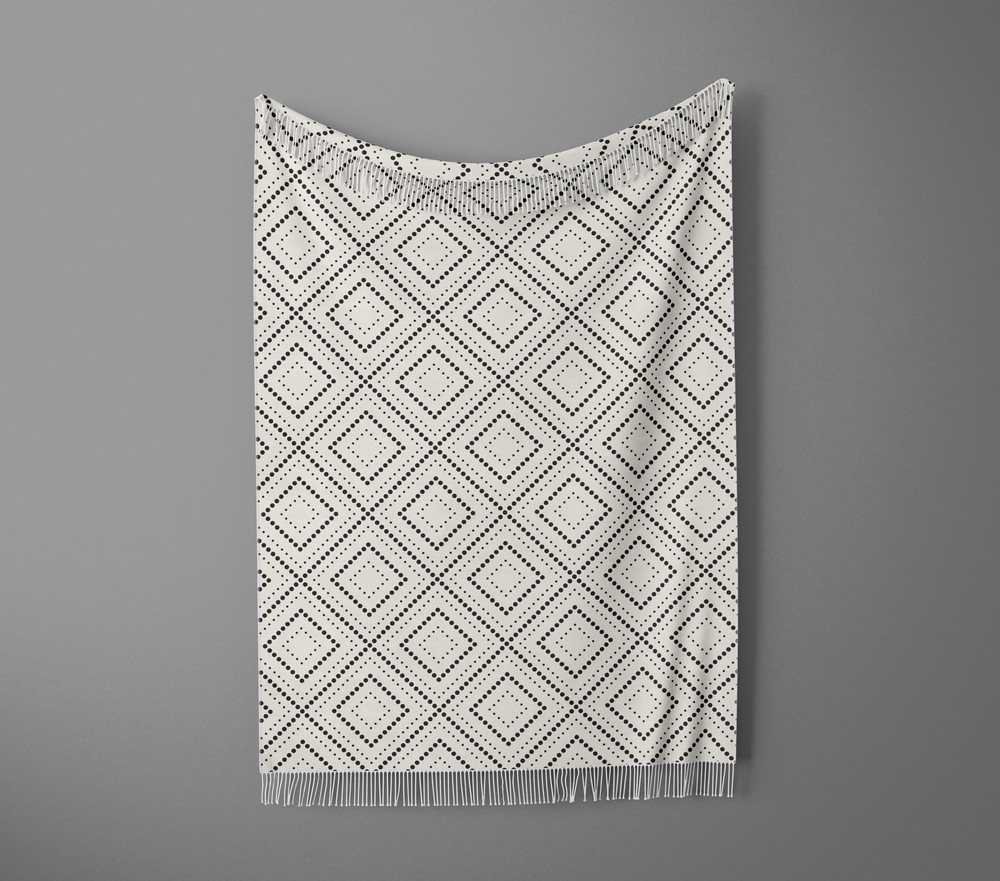 شال مبل ریش دار sofa shawl 99