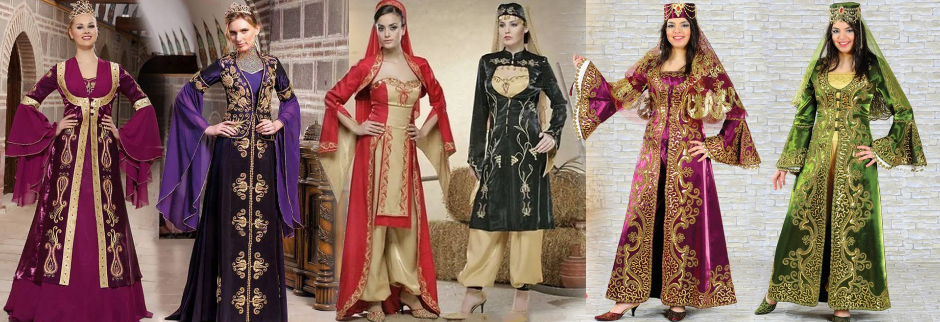 پارچه گلدار ترکمن در لباس زنانه
